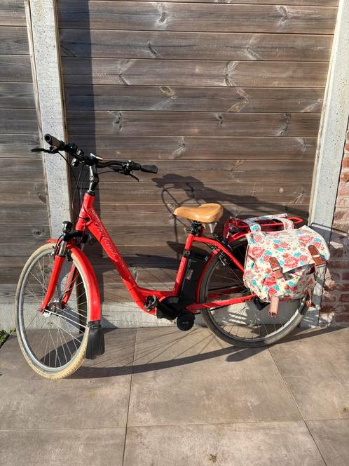 Raleigh elektrische retro damesfiets, Fietsen en Brommers, Elektrische fietsen, Gebruikt, Ophalen