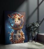 Unieke Glasschilderijen 4 kids | Astronaut Animals - 6 sizes, Oorspronkelijke maker, Verzenden, Nieuw, 125 cm of meer