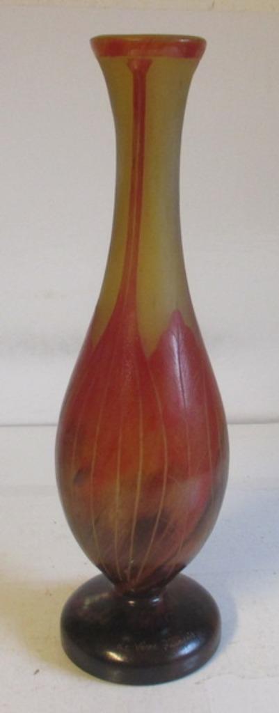 originele acid etched Schneider Le Verre Francais 45, Antiek en Kunst, Antiek | Glaswerk en Kristal, Verzenden