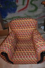 Vintage éénpersoons zetel, Rechte bank, Gebruikt, Eenpersoons, Ophalen
