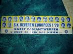 SK Beveren , oude sticker 1979, Verzamelen, Ophalen of Verzenden