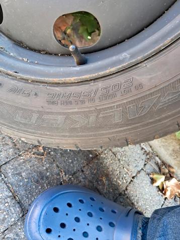 Autoband met velg, maat 205/55/R16 9IV nooit gebruikt  beschikbaar voor biedingen