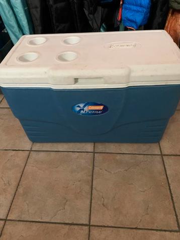 Draagbare koelbox Blauw en wit  beschikbaar voor biedingen