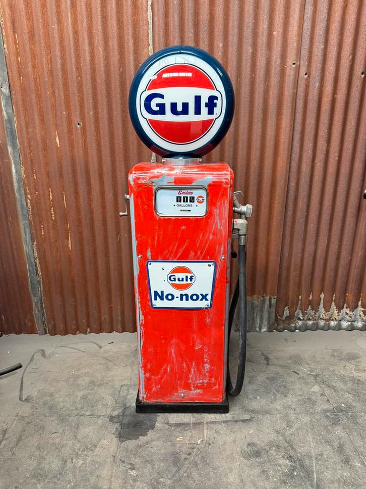 Gulf Gasboy Amerikaanse brandstofpomp, Verzamelen, Merken en Reclamevoorwerpen, Zo goed als nieuw, Ophalen