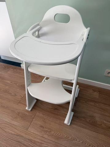 Tiamo Wood Collection stevige witte houten kinderstoel, Kinderen en Baby's, Kinderstoelen, Ophalen, Zo goed als nieuw