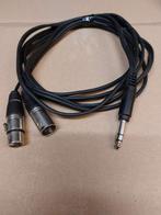 Kabel Insert : Jack male -- XLR male/female, Ophalen of Verzenden, Gebruikt