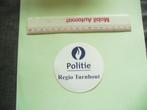 Sticker met embleem Politie Regio Turnhout, Verzenden, Nieuw, Overige typen, Overige merken
