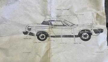 Volledige stickers voor Triumph TR7 beschikbaar voor biedingen