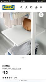 IKEA Elvarli planken WIT, Huis en Inrichting, Ophalen, Zo goed als nieuw