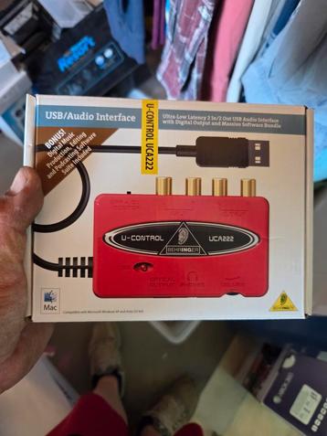 Interface usb audio behringer, Enlèvement ou Envoi, Comme neuf