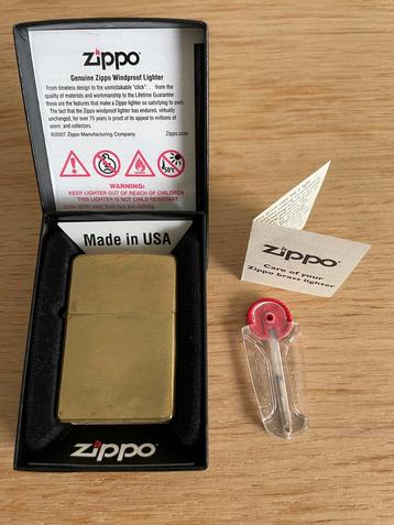 Zippo Brass aansteker beschikbaar voor biedingen