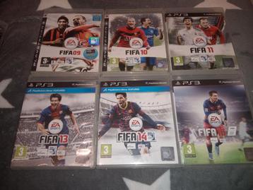 PS3 6x FIFA Games 9,10,11,13,14,16 beschikbaar voor biedingen
