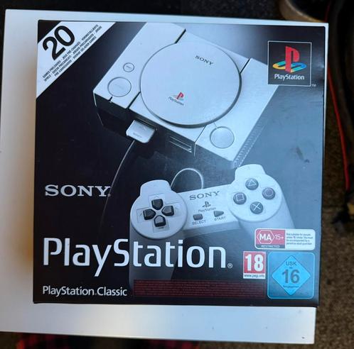 Playstation Classic “nieuwstaat”, Games en Spelcomputers, Spelcomputers | Sony PlayStation 1, Nieuw, Met 2 controllers, Met games