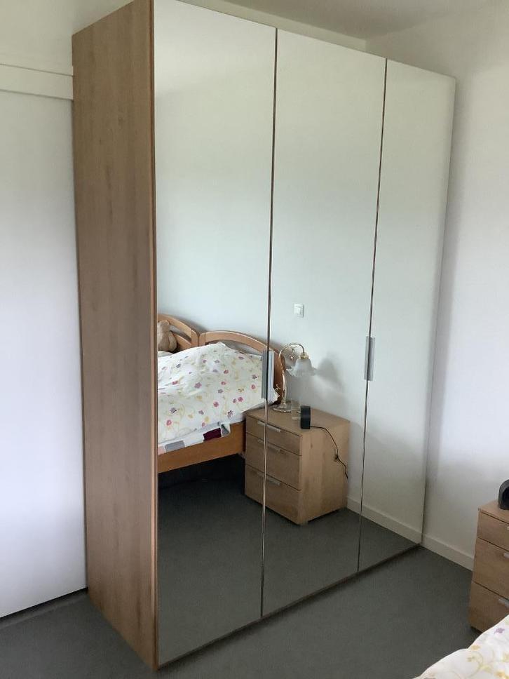 Kledingkast met Spiegeldeuren, Huis en Inrichting, Kasten | Kleerkasten, Zo goed als nieuw, 200 cm of meer, 150 tot 200 cm, 50 tot 75 cm