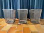 Metaal prullenbakken (IKEA), Huis en Inrichting, Woonaccessoires | Prullenbakken, Ophalen, Gebruikt, Minder dan 10 liter, Metaal