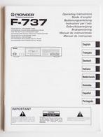 Pioneer F-737 tuner als nieuw, Audio, Tv en Foto, Tuners, Ophalen of Verzenden, Zo goed als nieuw