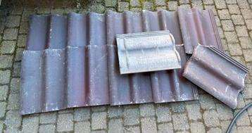 Betonnen dakpannen overschot, Ophalen, Zo goed als nieuw, Dakpannen