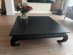 Mooie zwarte vierkante salontafel 120 x 120  Direct, Ophalen, Gebruikt, Vierkant, Minder dan 50 cm