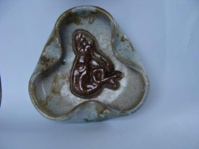 cendriers poterie Guérin,1 Bouffioulx,1 en cuivre, vintage, Collections, Articles de fumeurs, Briquets & Boîtes d'allumettes, Comme neuf