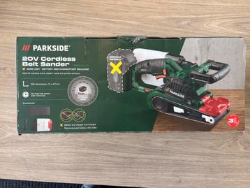 Accu Bandschuurmachine - Parkside 20V beschikbaar voor biedingen