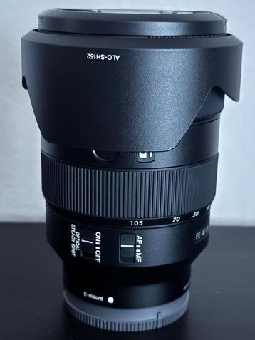NIEUWE SONY FE24-105mm G-lenzen met E-bevestiging beschikbaar voor biedingen