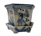 Jardinière à poissons bleus et blancs — Chine, XXe siècle, Enlèvement ou Envoi