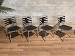 10 Frits Hansen stoelen Kasper Salto / prijs per stoel, Vijf, Zes of meer stoelen, Metaal, Modern, Gebruikt