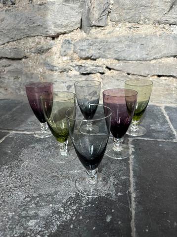 6 verres à vin Max Verboeket (Kristalunie Maastricht) disponible aux enchères