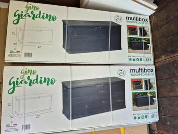 2 NIEUWE opbergboxen voor in de tuin beschikbaar voor biedingen