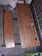 Pupitre enfant vintage - 2 places, Ophalen, Gebruikt, Bureau
