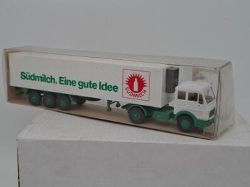 Mercedes vrachtwagen koeltrailer Südmilch - Wiking 1/87 beschikbaar voor biedingen