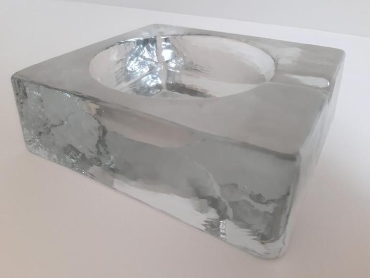 Vide-poches/cendrier/repose pipe en verre vintage 70', Antiquités & Art, Antiquités | Verre & Cristal, Enlèvement