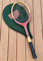 Vintage tennisracket hout Snauwaert + tenniszak, Sport en Fitness, Ophalen of Verzenden, Gebruikt, Racket