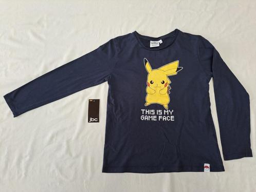 JBC donkerblauwe longsleeve Pikachu Pokemon maat 152, Kinderen en Baby's, Kinderkleding | Maat 152, Gebruikt, Jongen, Shirt of Longsleeve