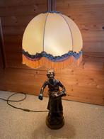 Lampadaire met bronzen beeldje van Aug. Moreau, Antiek en Kunst, Ophalen, Brons