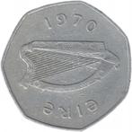 Eire Irlande 50 pence, 1970, Timbres & Monnaies, Monnaies | Europe | Monnaies euro, Autres valeurs, Irlande, Enlèvement ou Envoi
