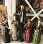 Prachtige lot Victoriaanse houten poppen 5 stuks brocante, Antiek en Kunst, Ophalen of Verzenden