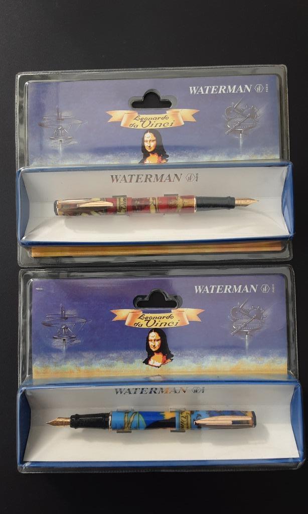 Waterman x 2 Vulpennen , nieuw , met doos , verpakking, Verzamelen, Pennenverzamelingen, Nieuw, Vulpen, Waterman, Met doosje, Met reclame