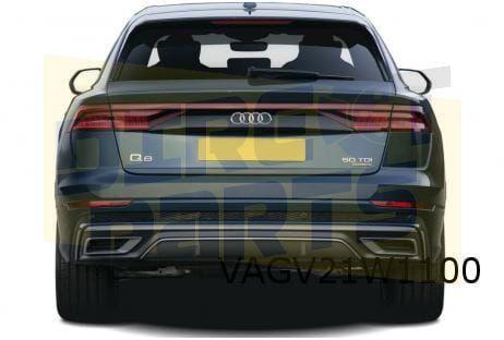 Audi Q8 achterlichtbalk midden (op achterklep) Origineel! 4M, Auto-onderdelen, Verlichting, Audi, Nieuw, Verzenden
