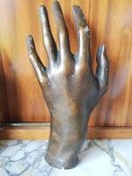 Gipsen linkerhand in gepatineerd brons (Chopin?), Antiek en Kunst, Curiosa en Brocante, Ophalen