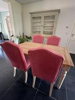 4 eetkamerstoelen, Huis en Inrichting, Stoelen, Ophalen, Overige kleuren, Zo goed als nieuw, Vier