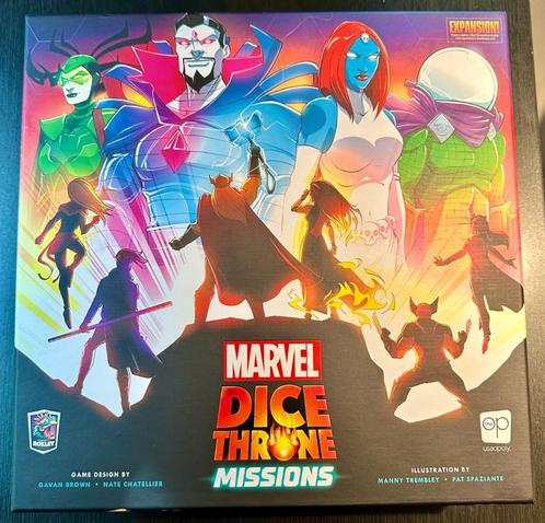 Marvel Dice Throne Missions - Kickstarter Editie, Hobby en Vrije tijd, Gezelschapsspellen | Bordspellen, Zo goed als nieuw, Een of twee spelers