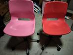 2 bureaustoelen, Huis en Inrichting, Bureaustoelen, Ophalen of Verzenden, Zo goed als nieuw, Roze