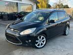 Ford Grand C-max 1.6L Diesel 7PL, Auto's, Ford, Euro 5, Zwart, Bedrijf, 1560 cc
