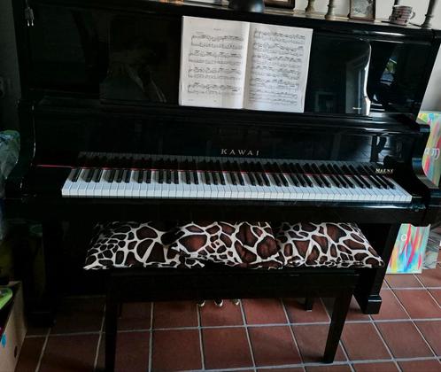 Kawai US-6X buffetpiano + dubbele bank, Musique & Instruments, Pianos, Utilisé, Piano, Noir, Enlèvement