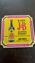Vintage Whisky J&B Aquarius Horoscope Coasters, Ophalen of Verzenden, Zo goed als nieuw, Glas of Kopje