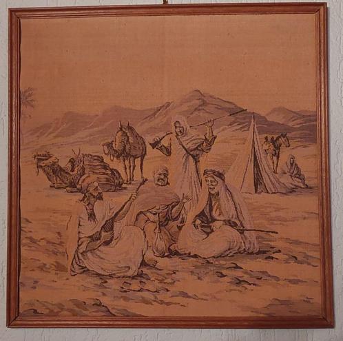 Set van 3 wandtapijtjes – Oriëntaalse scènes met kamelen – v, Antiek en Kunst, Curiosa en Brocante, Ophalen