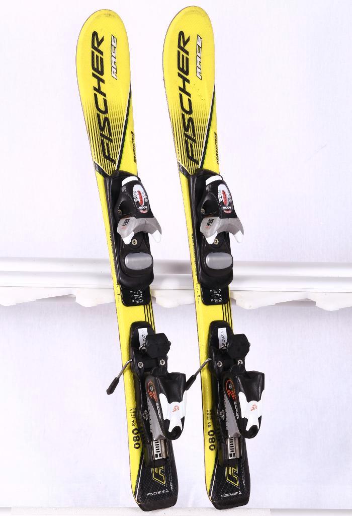80 skis pour enfants FISCHER RC4 RACE, jaune/noir, Sports & Fitness, Ski & Ski de fond, Utilisé, Skis, Fischer, Carving, Moins de 100 cm