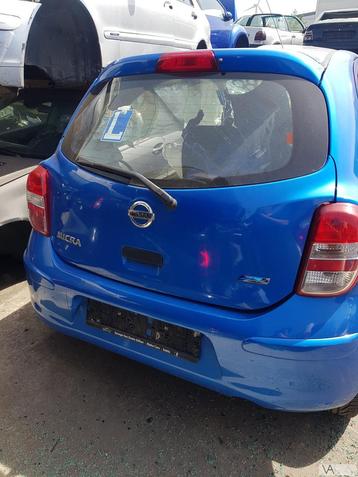 Nissan Micra 2010 - 2017 achterklep blauw nette staat €200 beschikbaar voor biedingen