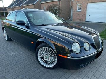 Jaguar S-Type 2.7 Diesel  /SOLD/VENDU/VERKOCHT/, Auto's, Jaguar, Automaat, Beige, Zwart, Leder
